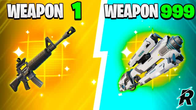 💎EXOTIC GUN GAME💎ONE SHOT FFA — Fortnite Creative map