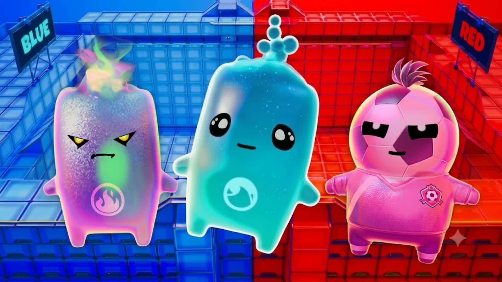 RED VS BLUE SUPERPOWERS — Fortnite Creative map