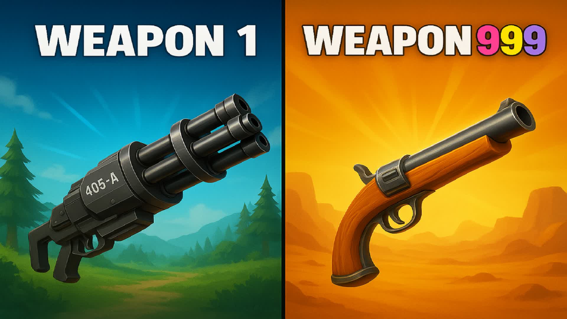 🔫⚡ Gun Game: A Evolução Letal 💀🏆 — Fortnite Creative map