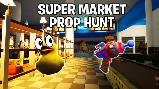 🛒 SUPER MARKET PROP HUNT 🛒 — Fortnite Creative map