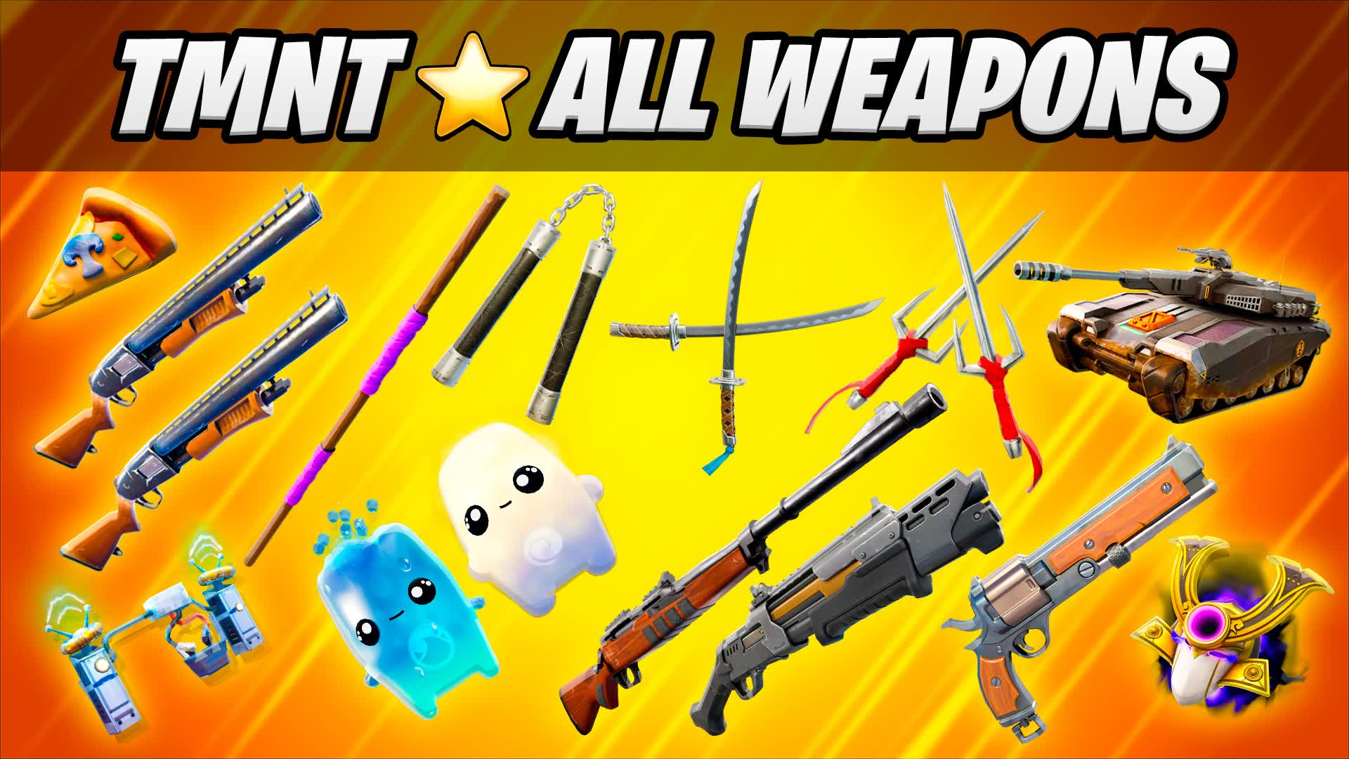 TMNT ⭐ ALL WEAPONS ⭐ ALL CARS ⭐ FFA — Fortnite Creative map
