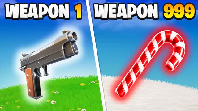 ❄️ WINTER GUN GAME - 1SHOT — Fortnite Creative map