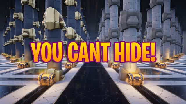 You can't hide! — Fortnite Creative map cover art