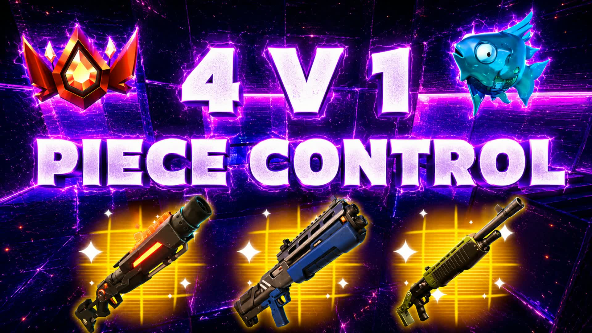 PIECE CONTROL 4V1 [1V4] [1V1] 🎯 — Fortnite Creative map