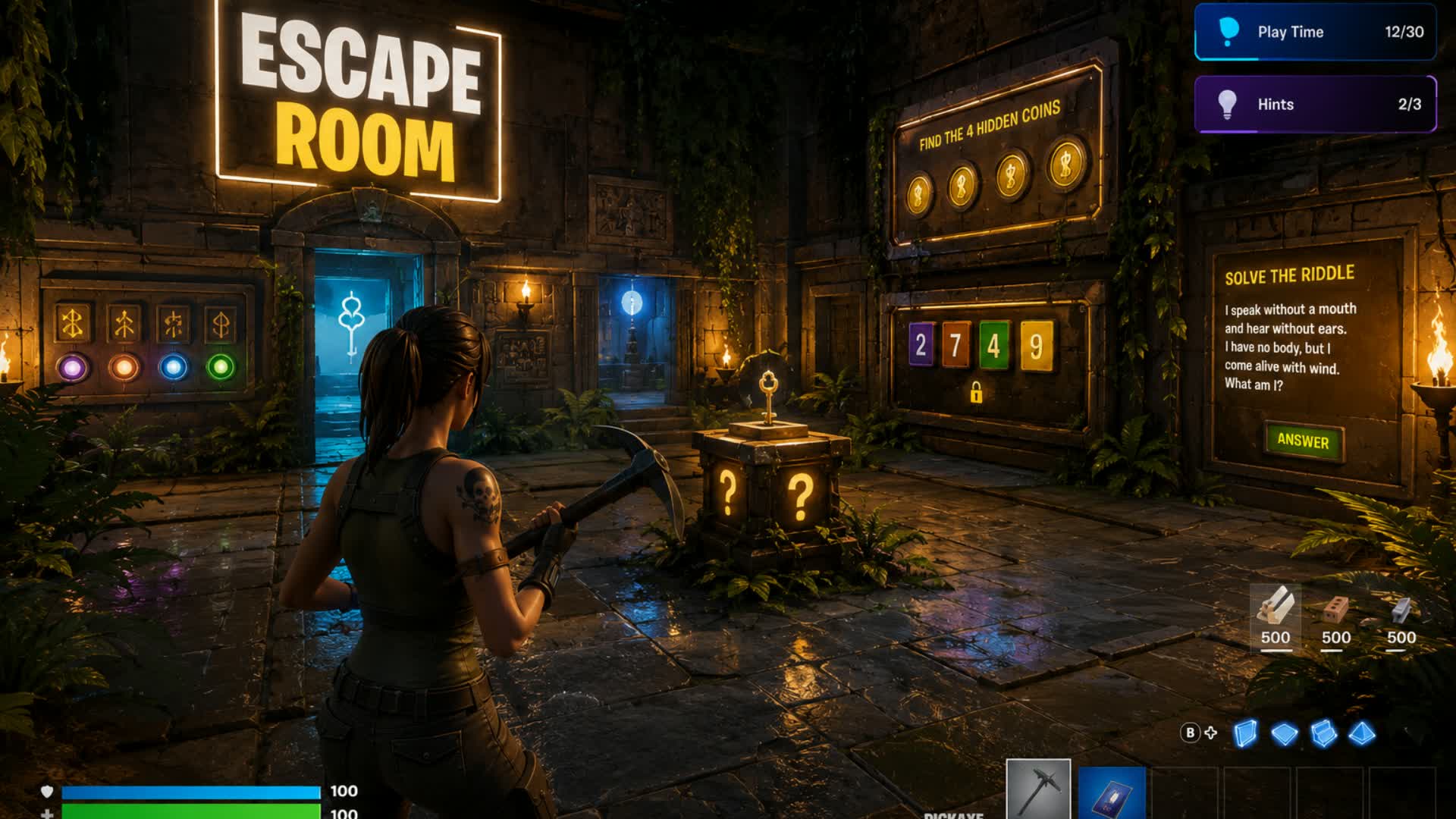 Pablos Escape Room — Fortnite Creative map