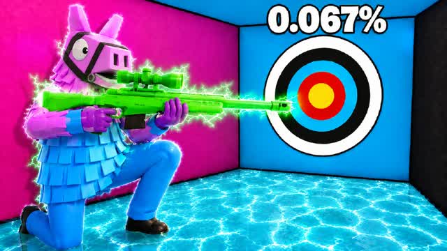 LLAMA TRICKSHOT PARKOUR 67+ LEVELS — Fortnite Creative map