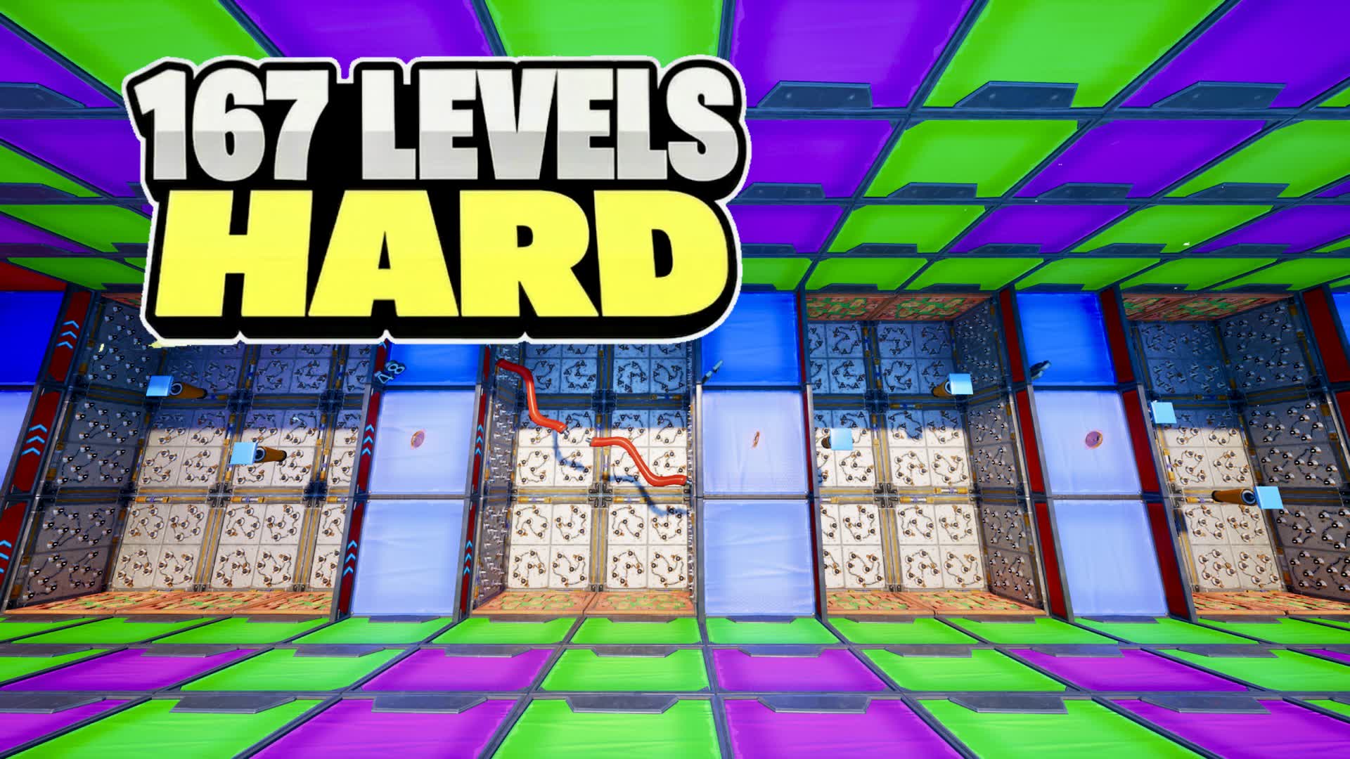 HARD PARKOUR 167 LEVELS DEATHRUN β Fortnite Creative map