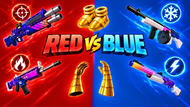 POWER RED VS BLUE — Fortnite Creative map