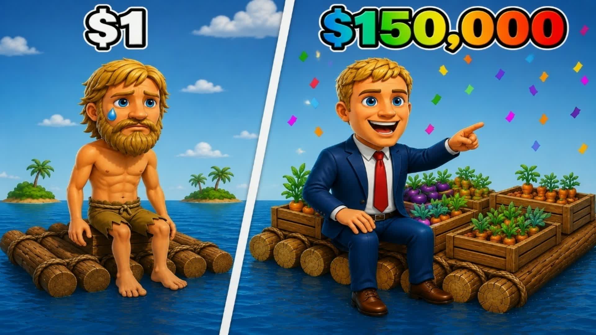 RAFT Survival Tycoon — Fortnite Creative map