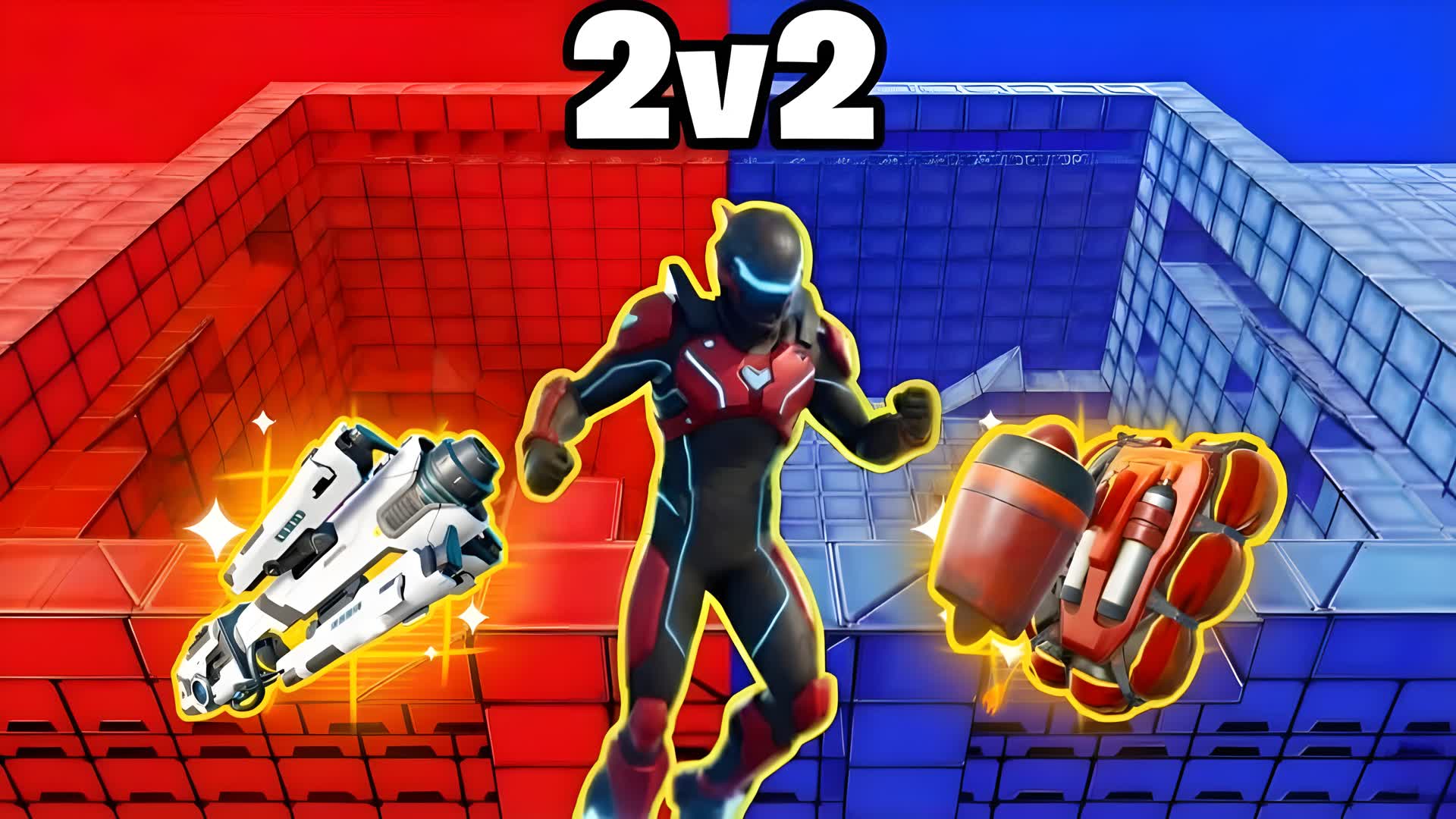 RED VS BLUE 2V2 [1] — Fortnite Creative map