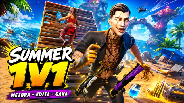 🔥 SUMMER 1V1 – NEW WEAPONS 🔥 — Fortnite Creative map