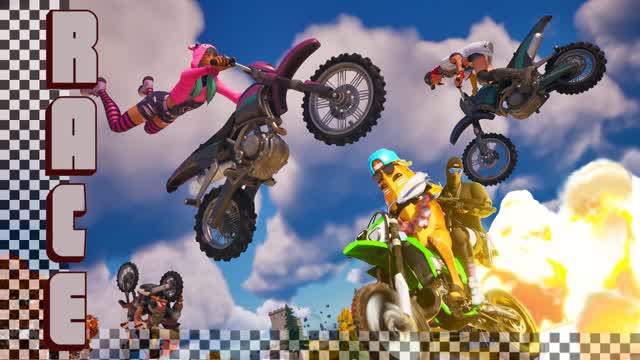 🏍 MOTOCROSS 🏁 RACE 🏁 — Fortnite Creative map cover art