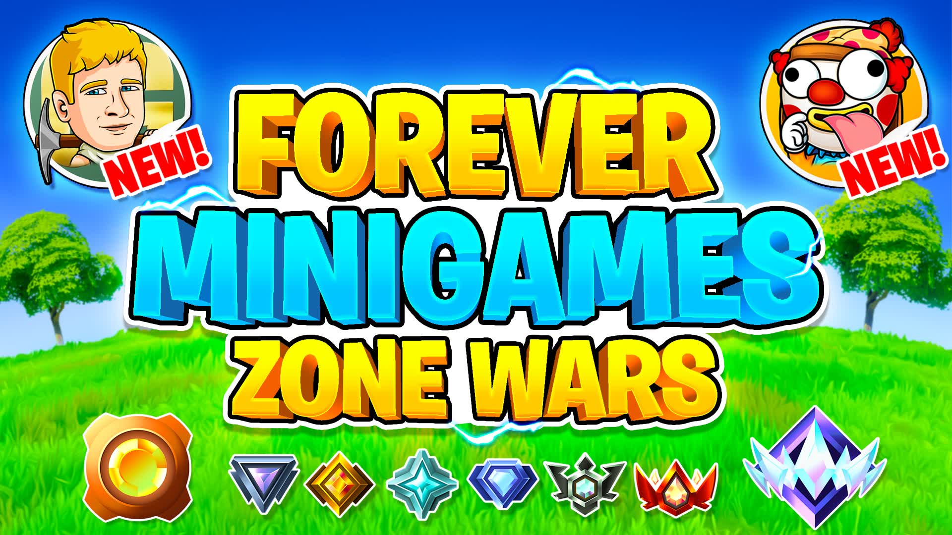 MINIGAMES FOREVER ZONE WARS [RANKED] — Fortnite Creative map