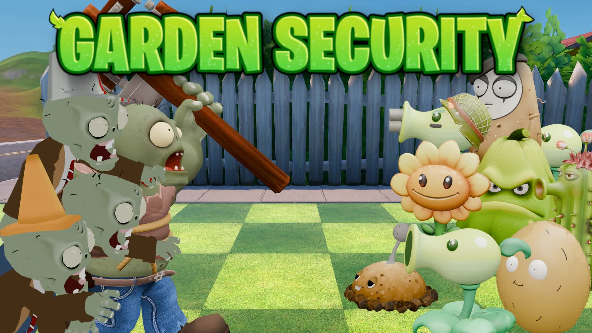 GARDEN SECURITY [Plants vs Zombies] — Fortnite Creative map
