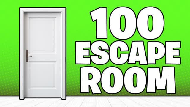 THE 100 ESCAPE ROOM — Fortnite Creative map cover art