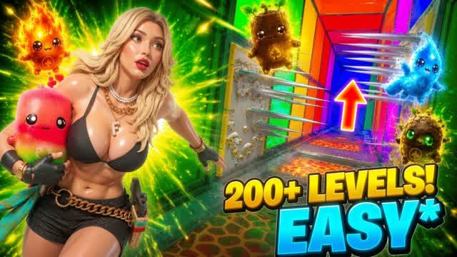+ 200 LEVELS EASY SPIRITS — Fortnite Creative map