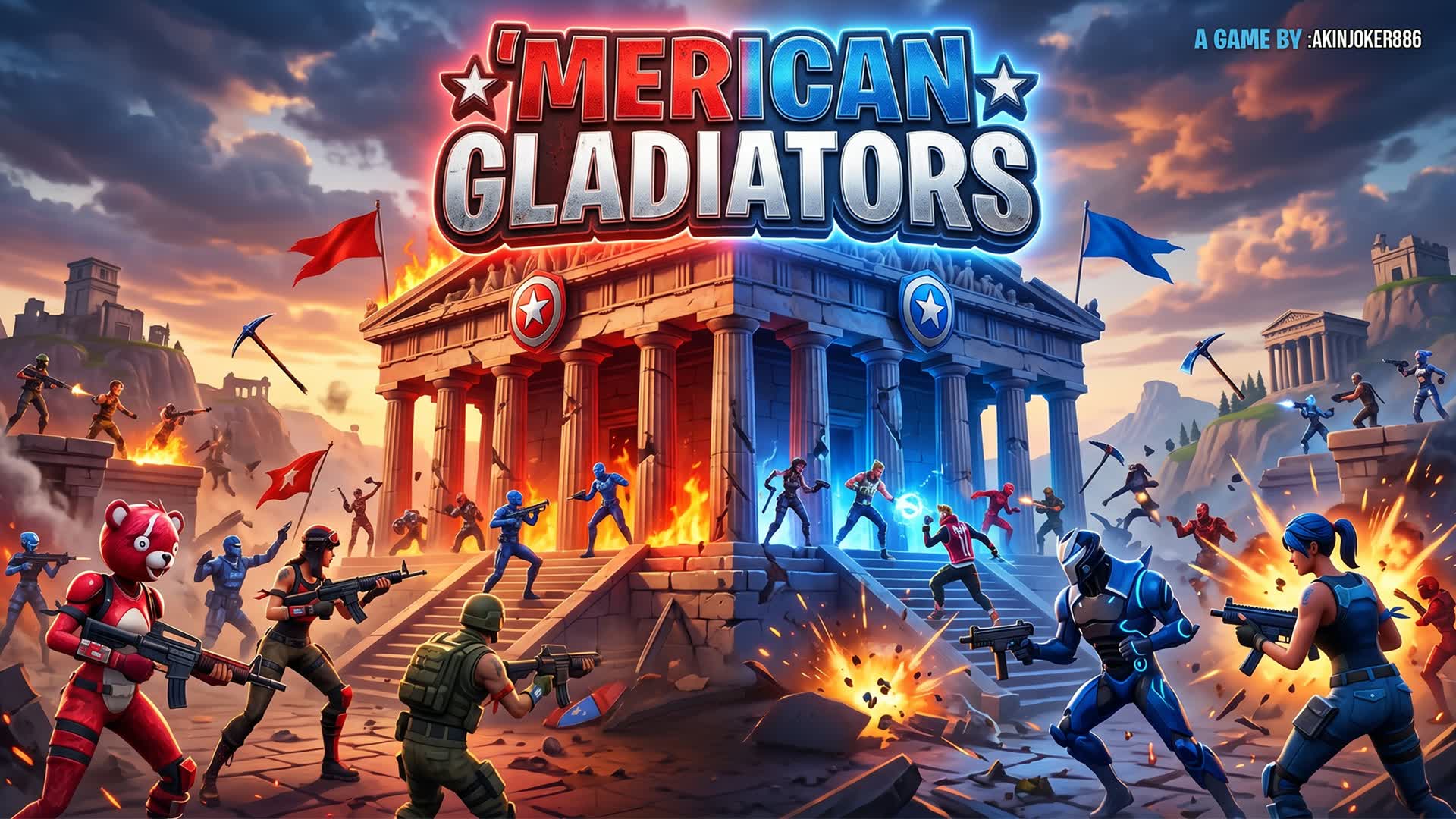 'Merican Gladiators — Fortnite Creative map