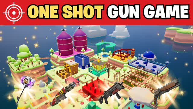 ONE SHOT GUN GAME RANDOM — Fortnite Creative map cover art