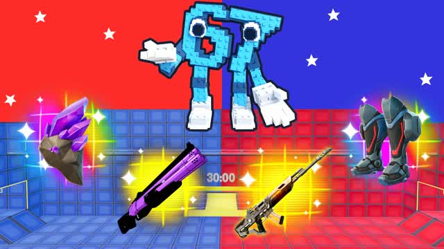 CRAZY BATTLE 6767 RED VS BLUE🔴🔵 — Fortnite Creative map cover art