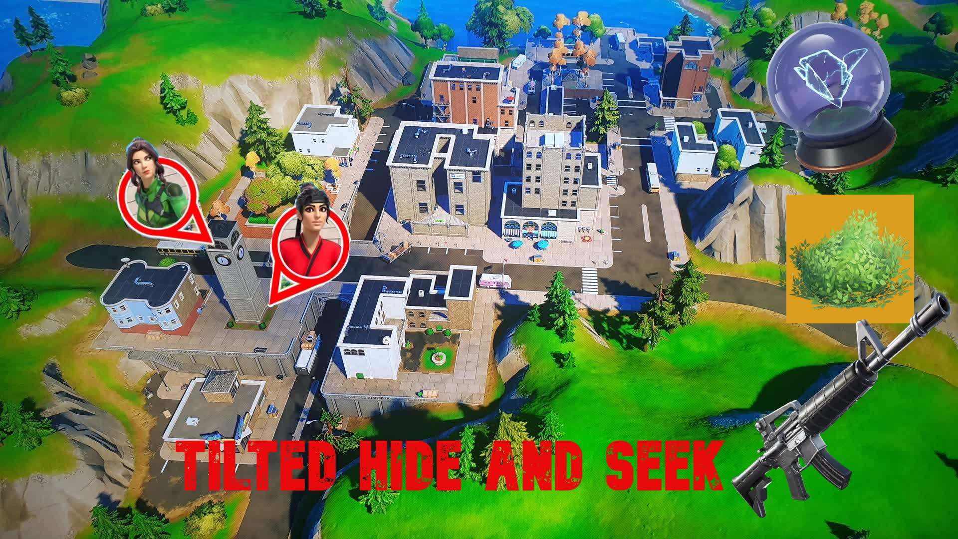 Tilted Hide And Seek — Fortnite Creative map