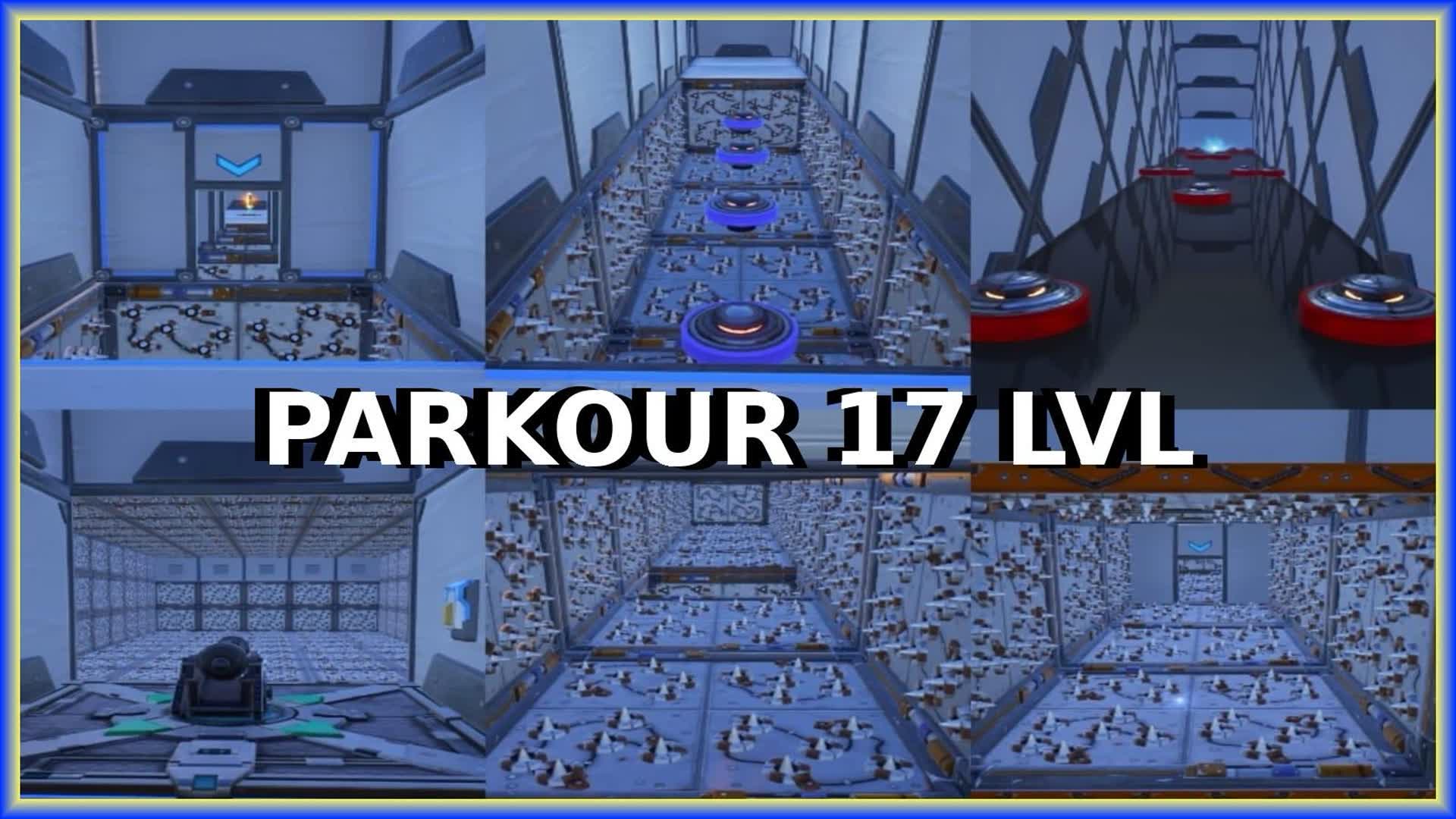 17 LEVELS HARD PARKOUR — Fortnite Creative map