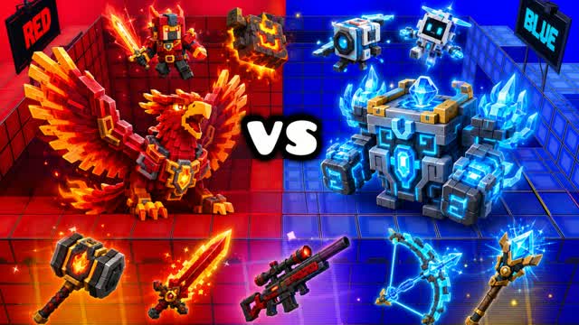 MOGGED RED VS BLUE LXXA — Fortnite Creative map cover art