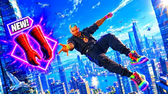 🎯SPIDER WORLD CITY GUN GAME ))😎 — Fortnite Creative map cover art