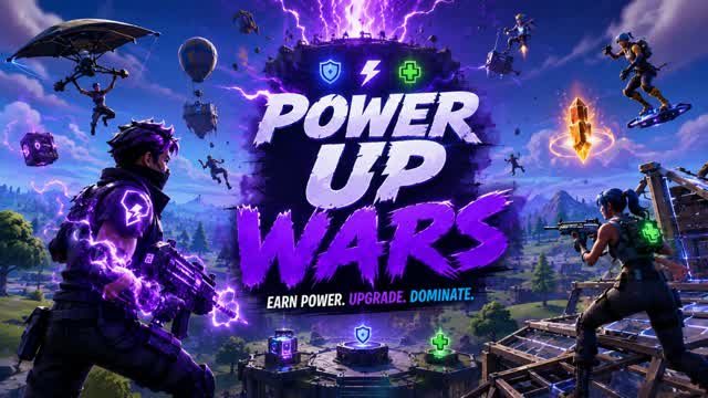 POWER UP WARS — Fortnite Creative map cover art