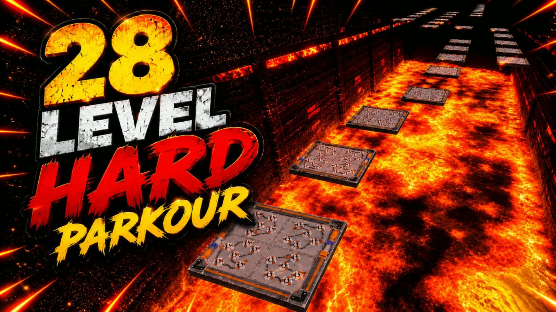 28 LEVEL HARD PARKOUR — Fortnite Creative map