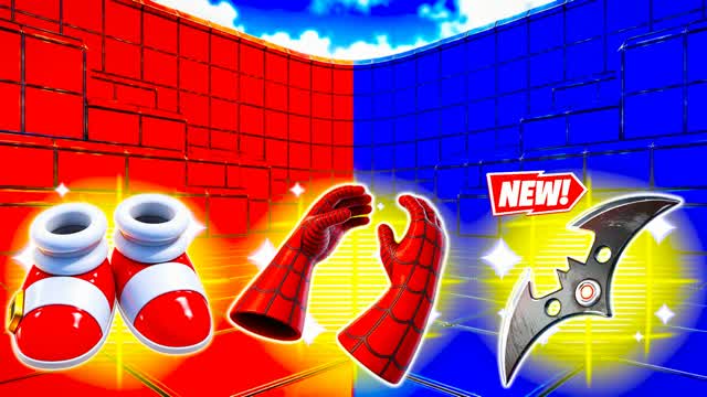 RED VS BLUE SPRINT TO THE END π΅π΄ β Fortnite Creative map