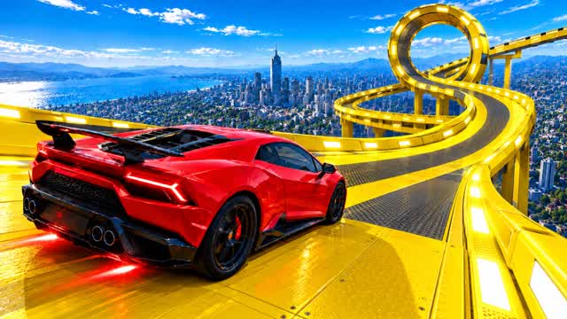 Mega Car Race — Fortnite Creative map