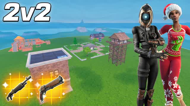 SUPER FIGHT 2v2 — Fortnite Creative map
