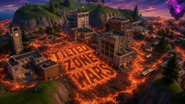 Tilted Zone Wars Magma — Fortnite Creative map cover art