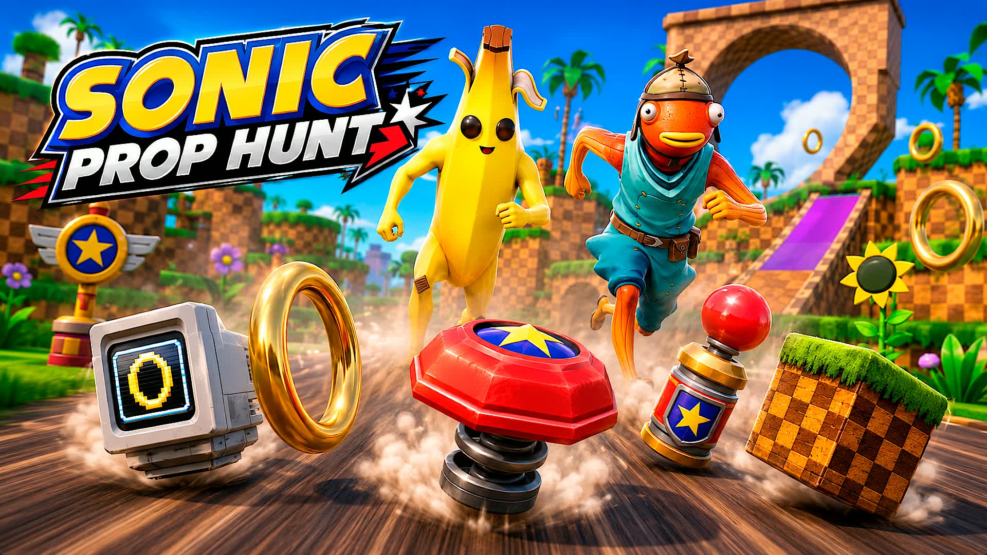 Sonic Prop Hunt — Fortnite Creative map