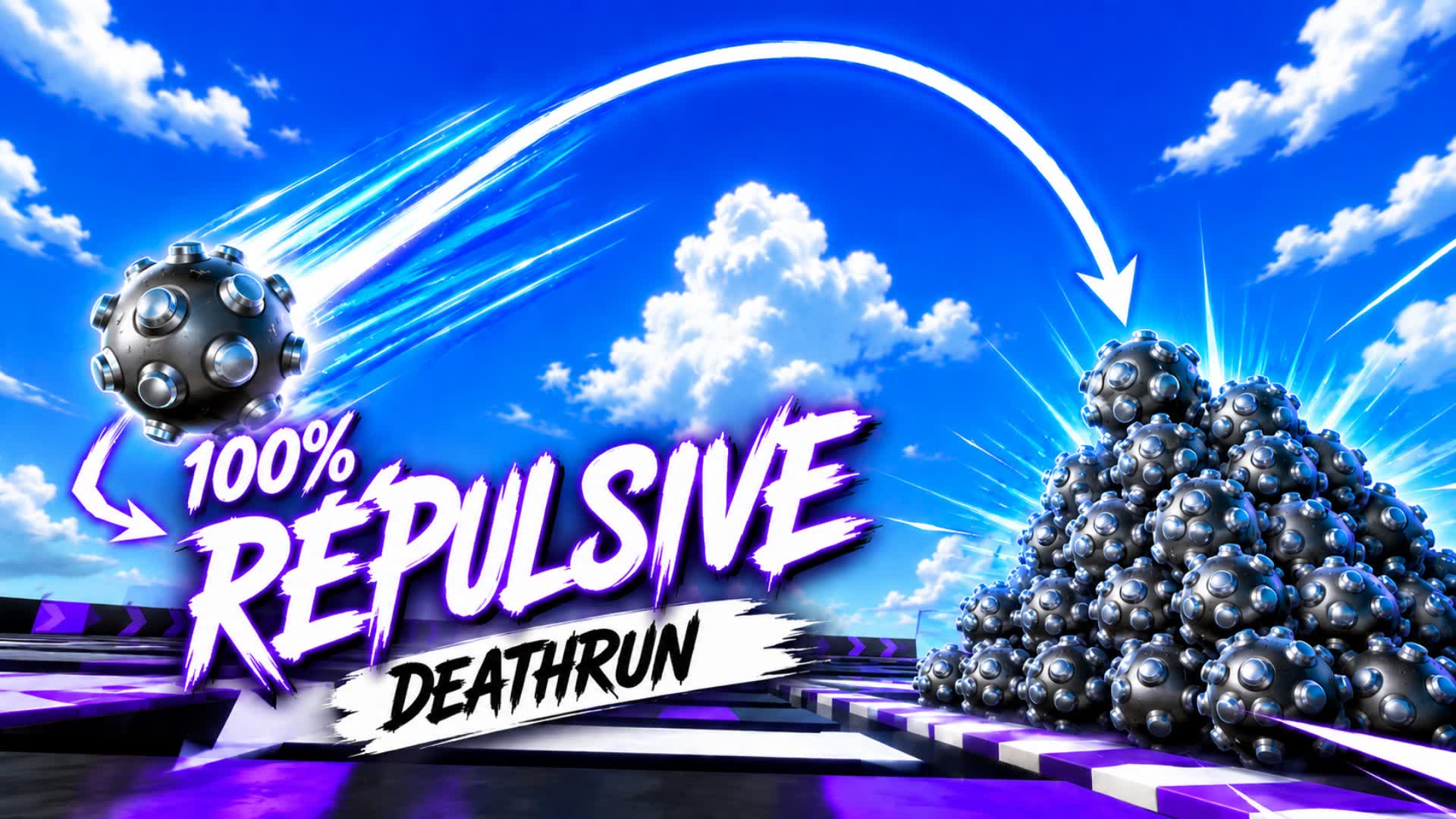 Deathrun 100% répulsive — Fortnite Creative map