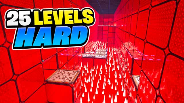 HARD PARKOUR 25 LEVELS ⭐️ باركور صعب — Fortnite Creative map