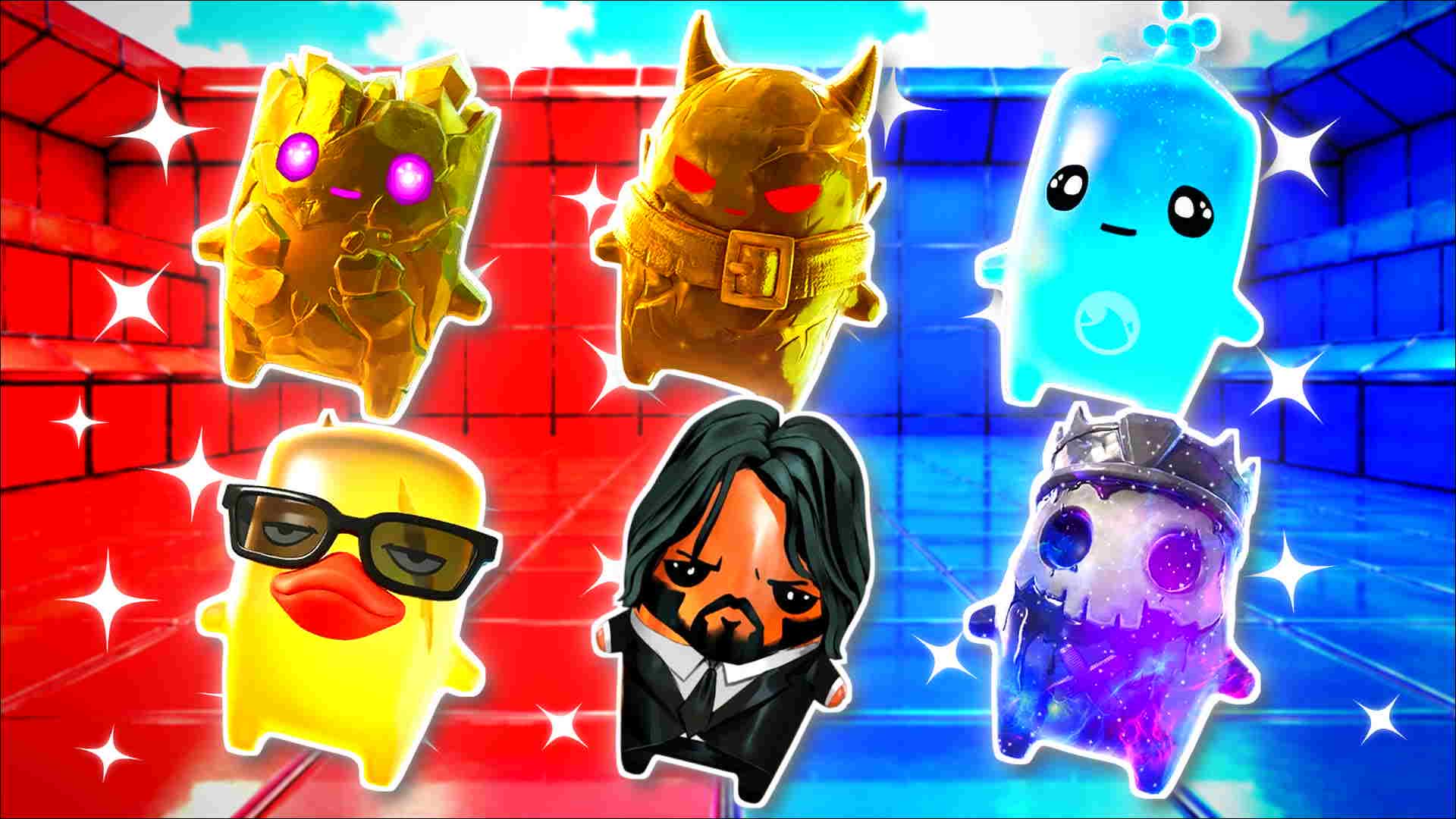 RED VS BLUE THRUSTER BEAM 🔴🔵 — Fortnite Creative map