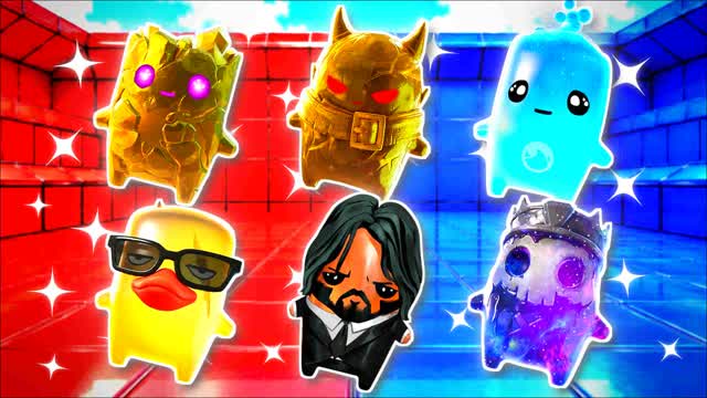 RED VS BLUE THRUSTER BEAM 🔴🔵 — Fortnite Creative map cover art