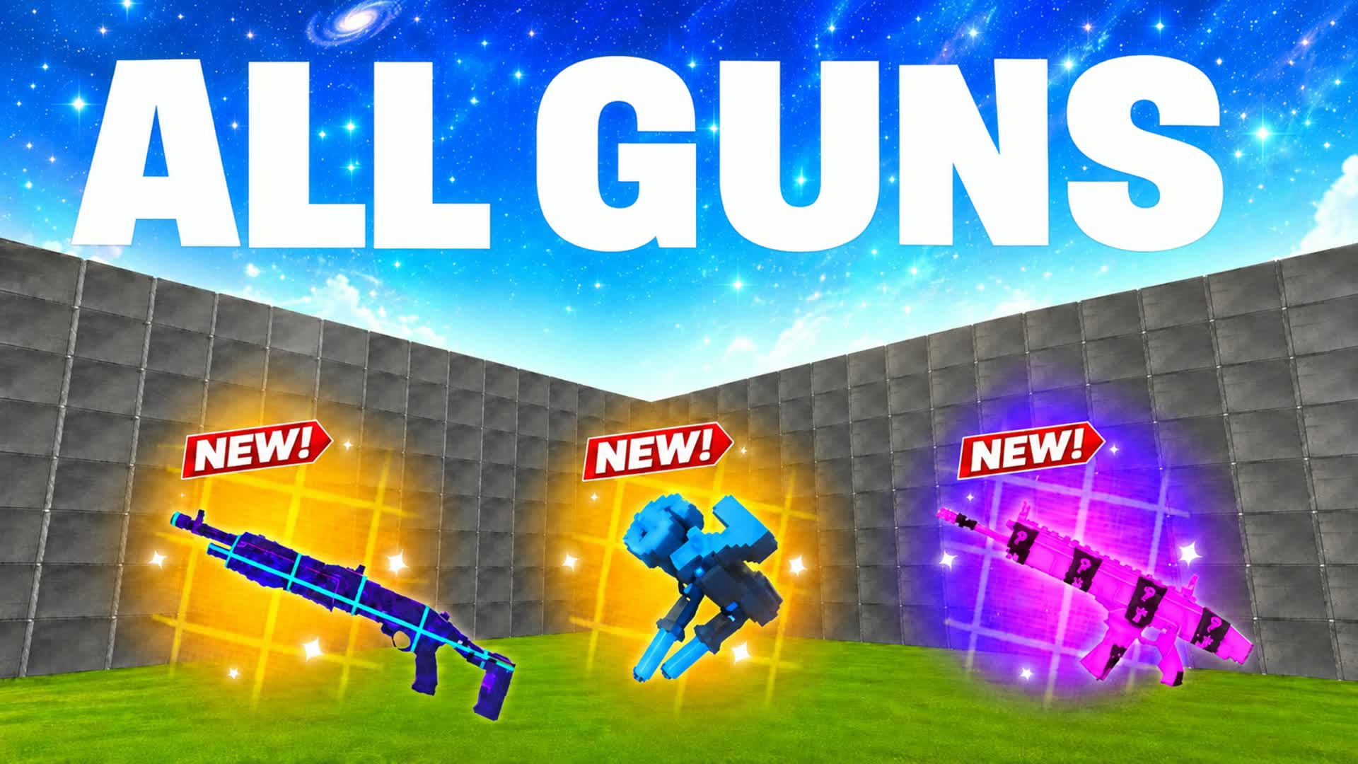 1V1 WITH EVERY GUN & VEHICLES — Fortnite Creative map