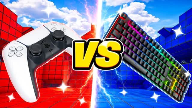 LATEST KEYBOARD VS CONSOLE 🔴🔵 — Fortnite Creative map cover art