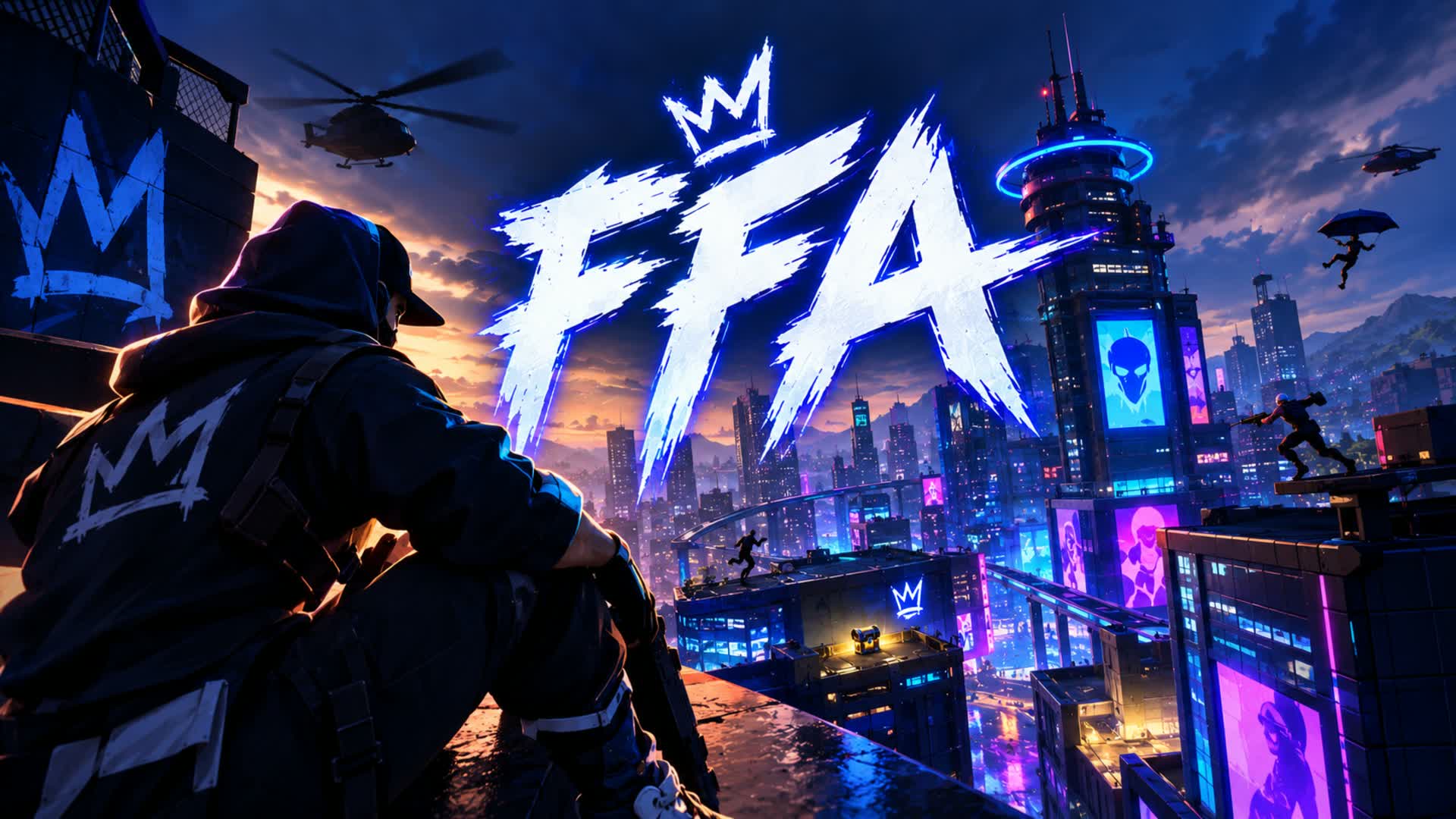 Cyber city FFA — Fortnite Creative map