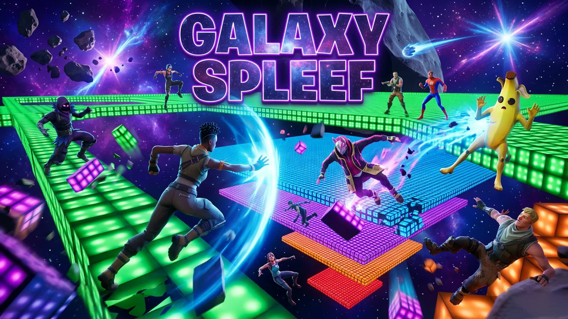 Galaxy Spleef — Fortnite Creative map