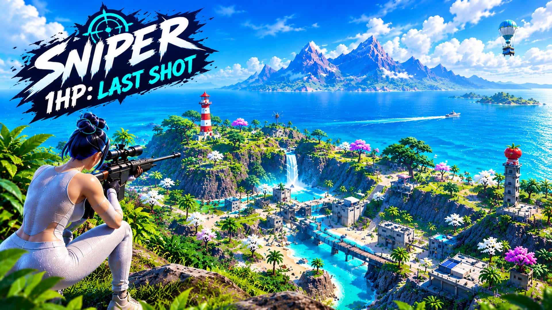 SNIPER 1HP: LAST SHOT — Fortnite Creative map