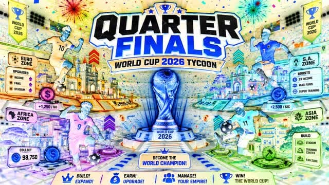 THE WORLD CUP TYCOON QUARTER FINALS — Fortnite Creative map cover art