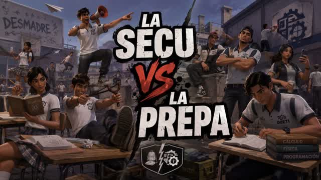 SECUNDARIA vs PREPA 🏫 COLEGIO ESCUELA — Fortnite Creative map cover art