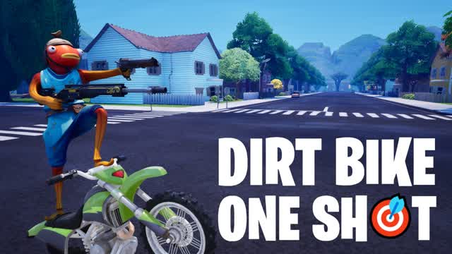 DIRT BIKE ONE SHOT 🎯 — Fortnite Creative map cover art