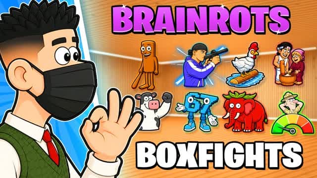 🧠 BRAINROT BOXFIGHTS 📦 MEME BOX PVP 📦 — Fortnite Creative map cover art