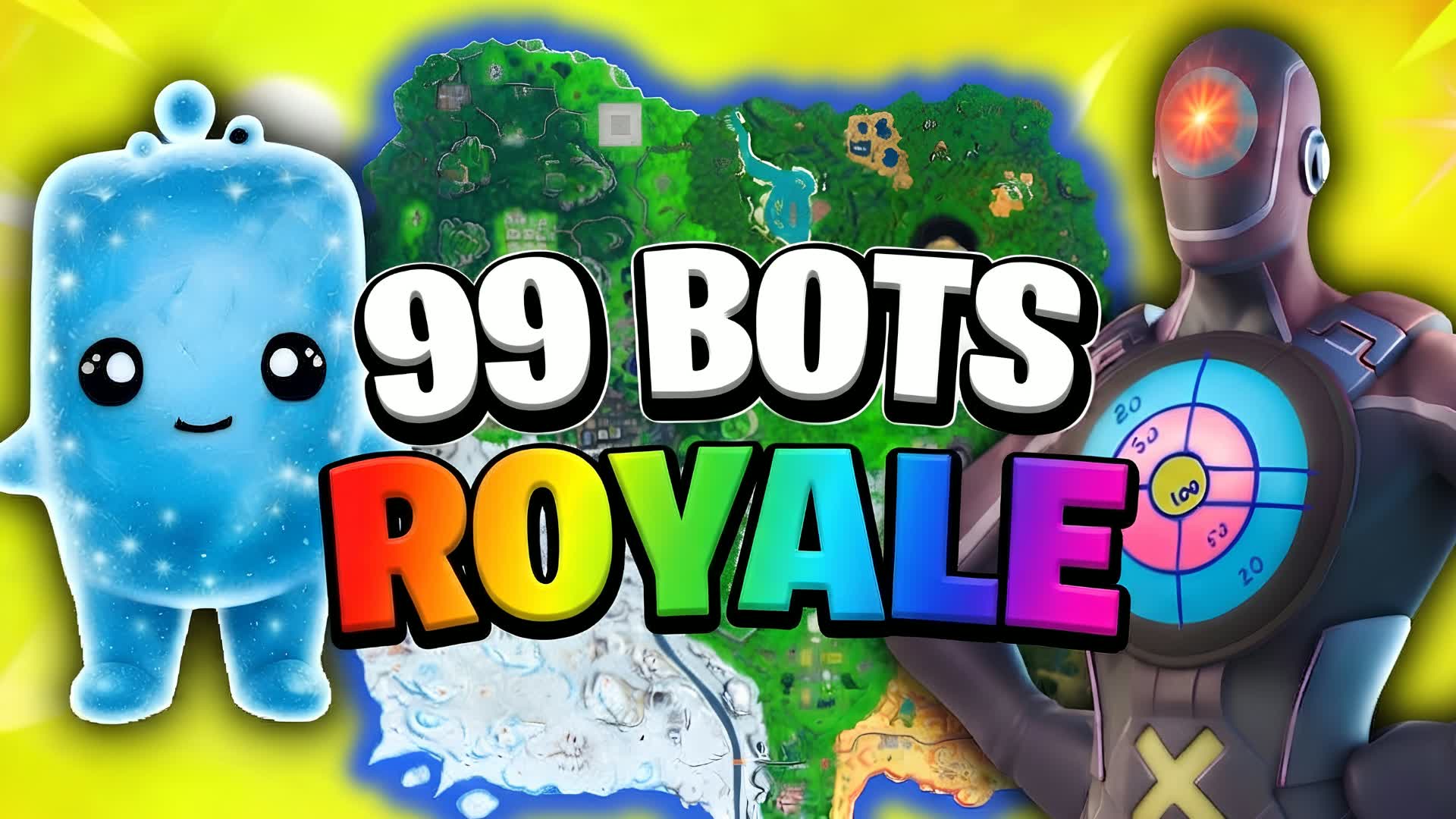 99 BOTS ⭐ ROYALE MUSIC PARTY 🎵 — Fortnite Creative map