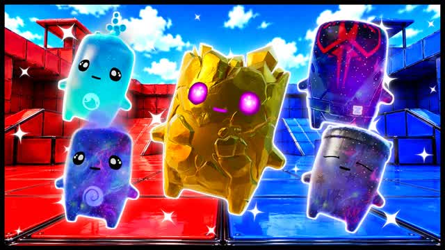 BLUE VS RED HARD TO READ 🔵🔴 — Fortnite Creative map cover art