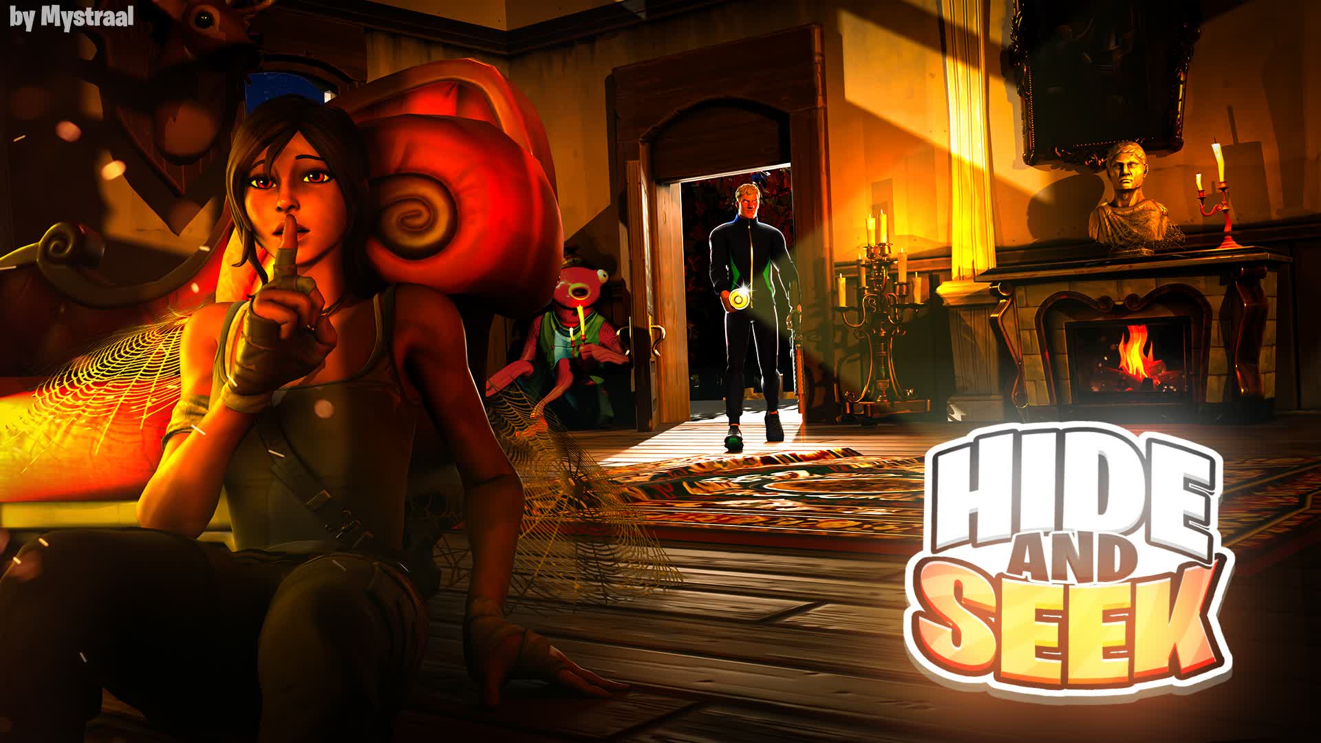 HIDE AND SEEK MANOR🏛️ — Fortnite Creative map